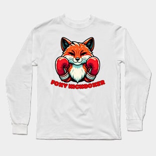 Kickboxing fox Long Sleeve T-Shirt